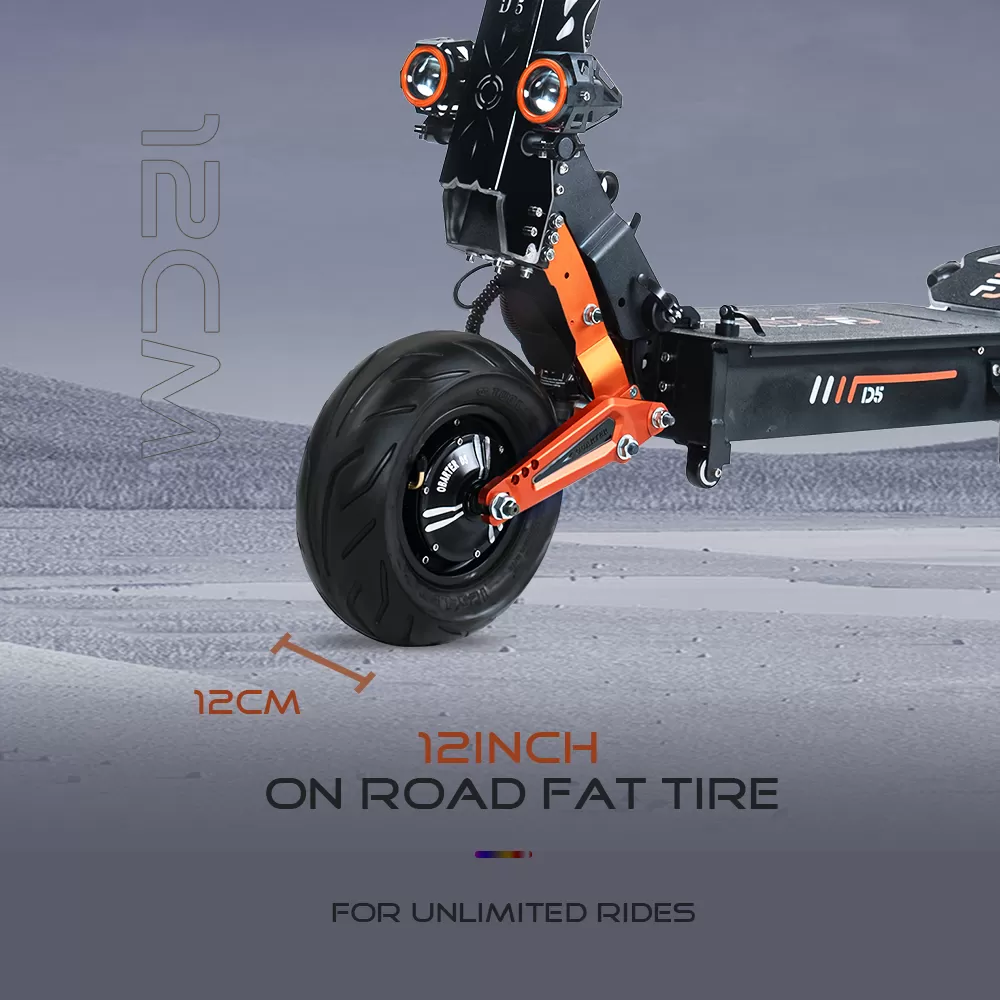 Latest Obarter D5 5000W Electric Scooter wtih 12inch Fat Tire On road Removeable battery kickscooter electric bike e scooters