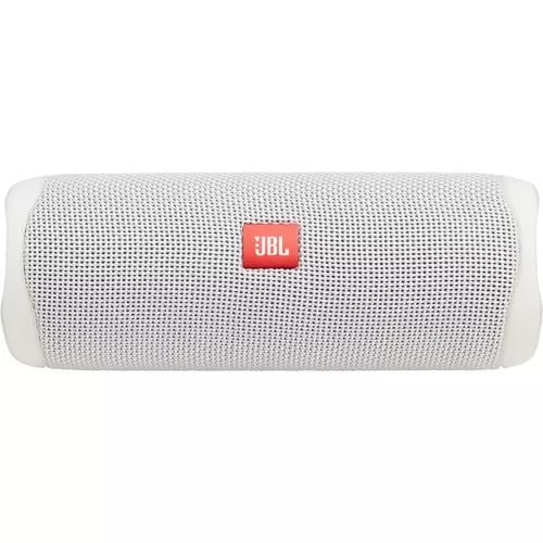 JBL Flip 5 Waterproof Bluetooth Speaker (Steel White)