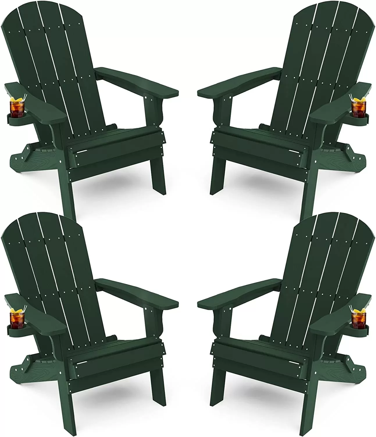 Adirondack Chair ,Patio Chairs 5 Steps Easy Installation,Widely Used in Outdoor, Fire Pit, Deck, Outside, Garden, Campfire Chairs