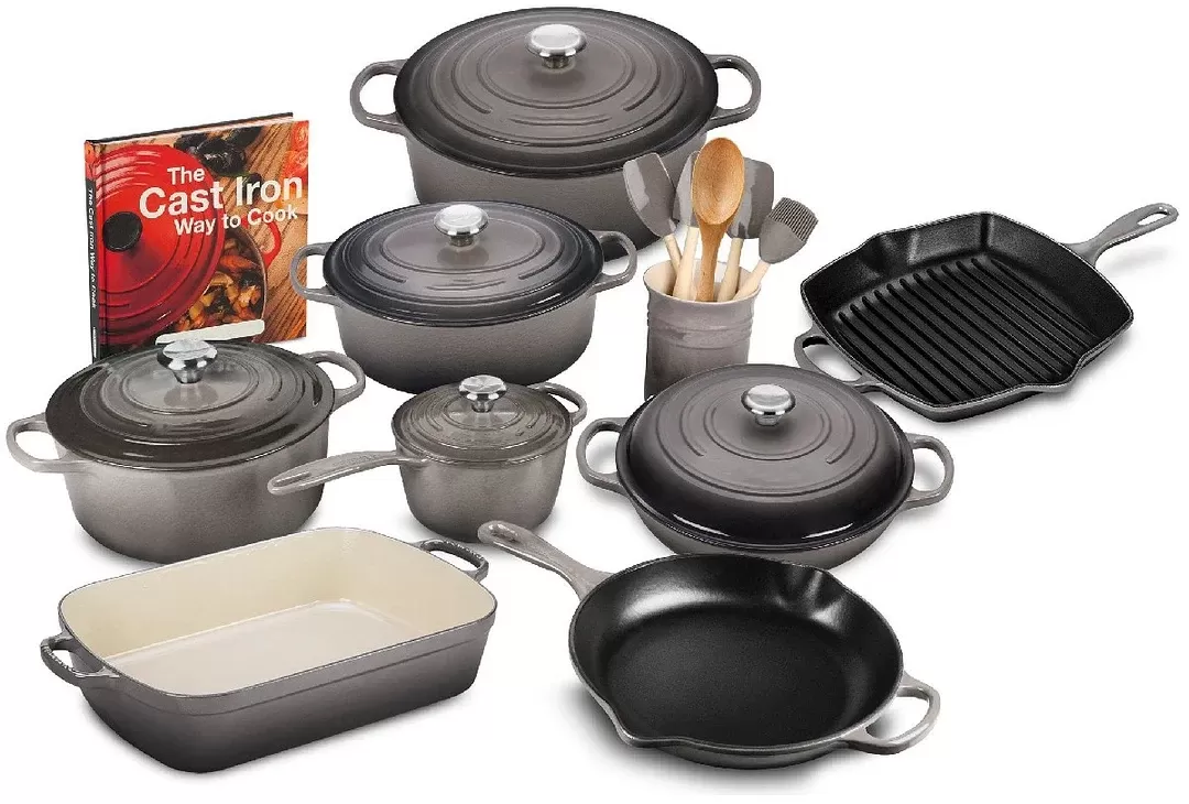 [🔥Limited time offer Only Today! ]20-piece Signature Cast Iron Cookware