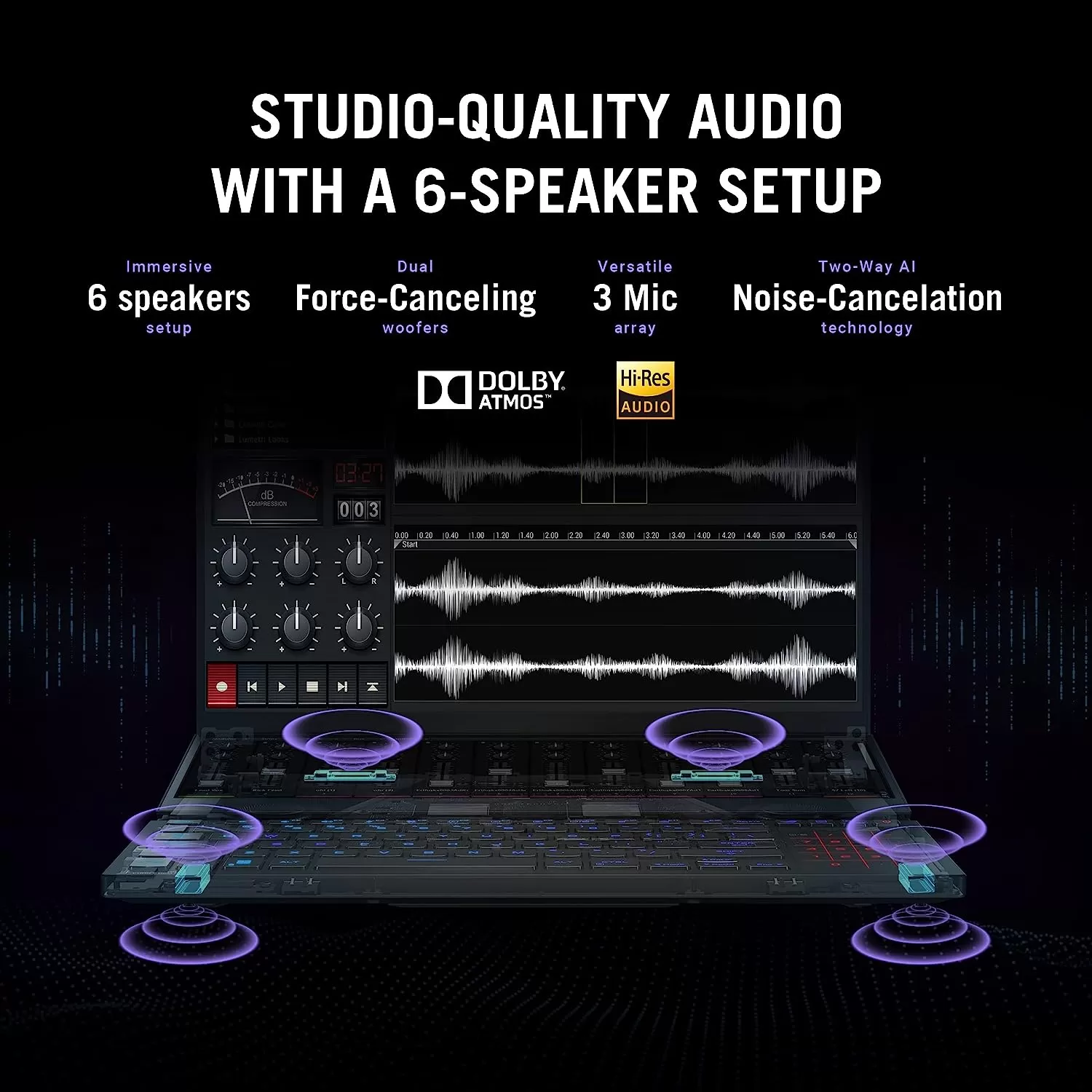 ASUS ROG Zephyrus Duo 16 (2022) Gaming Laptop, 16” Mini LED 240Hz/3ms, QHD 16:10 Display, 100% DCI-P3, NVIDIA GeForce RTX 4080, AMD Ryzen 9 7945HX, 32GB DDR5, 1TB SSD, Windows 11 Pro, GX650PZ-XS96