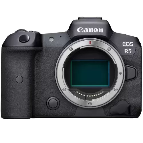 Canon EOS R5 Mirrorless Digital Camera | Body with BG-R10 Battery Grip & Extra Canon LP-E6NH Battery Bundle