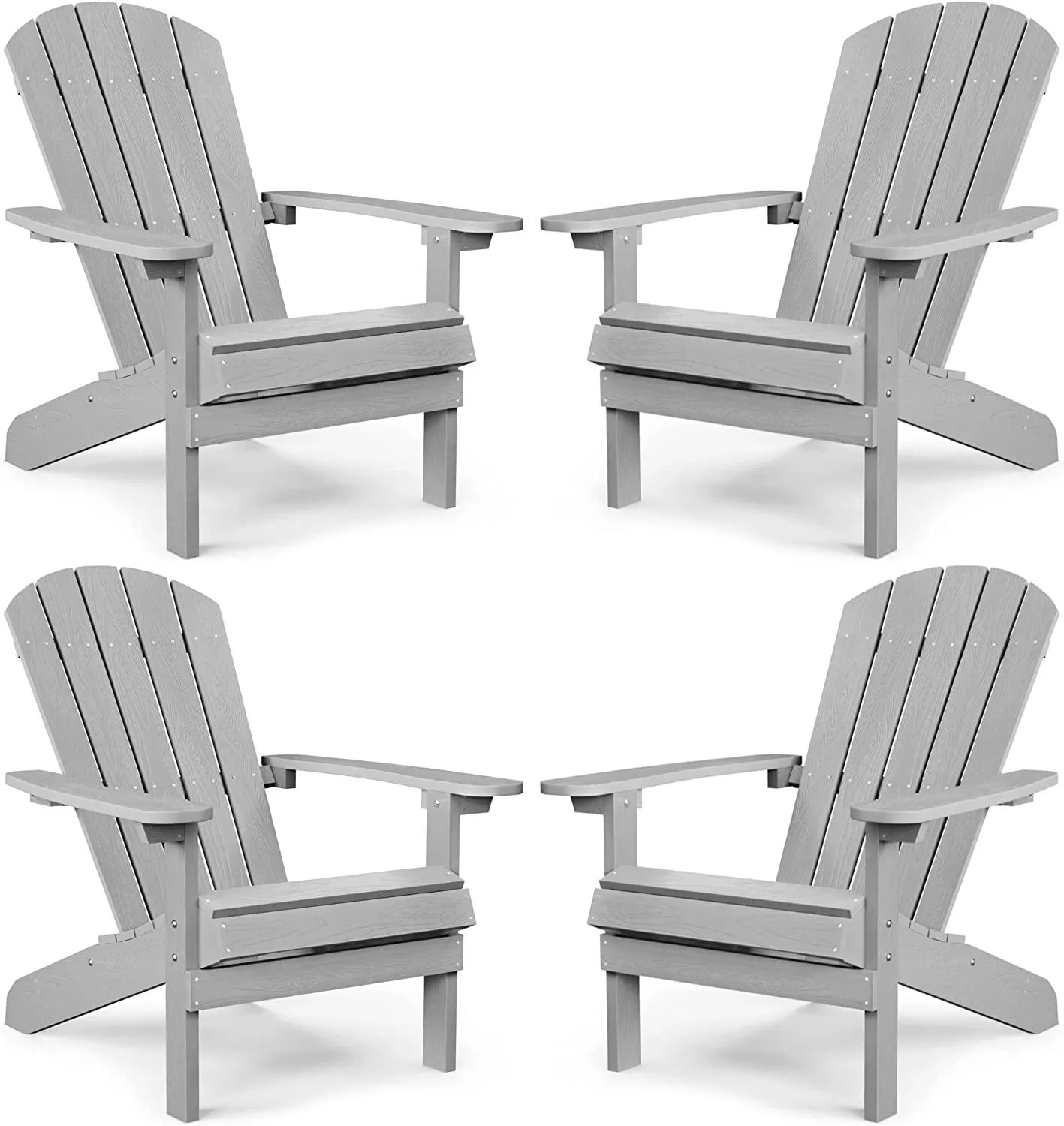 Adirondack Chair ,Patio Chairs 5 Steps Easy Installation,Widely Used in Outdoor, Fire Pit, Deck, Outside, Garden, Campfire Chairs
