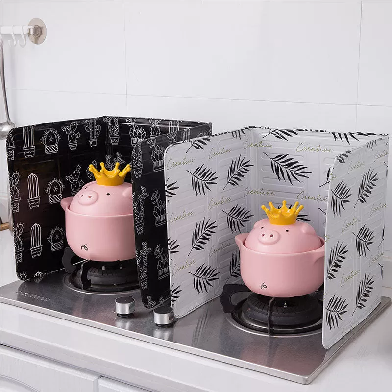 Aluminum Foldable Kitchen Gas Stove Baffle Plate