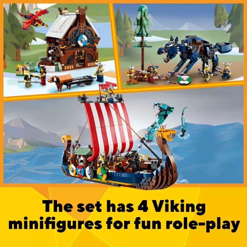 31132 CREATOR VIKING SHIP AND THE MIDGARD SERPENT