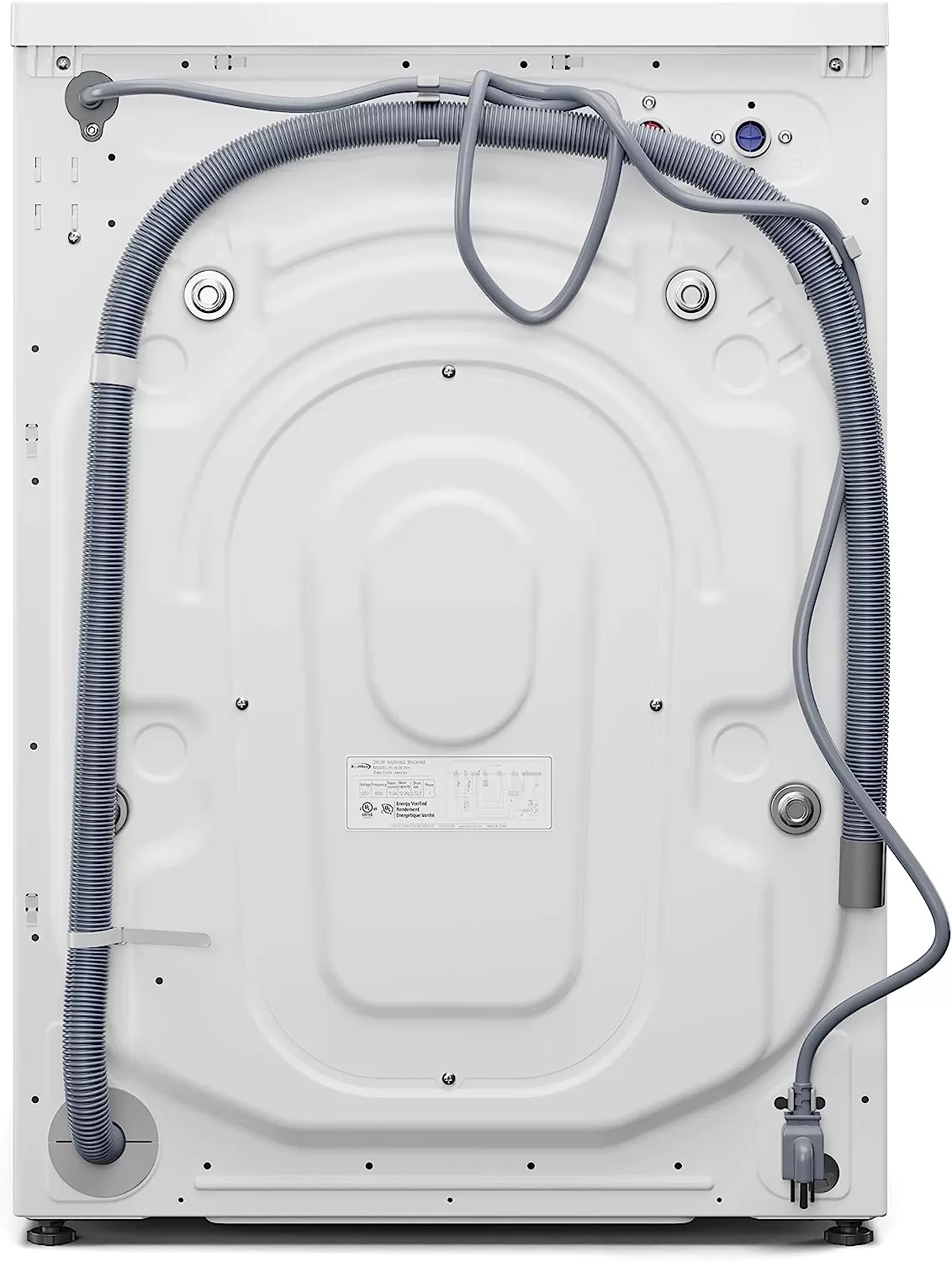 KoolMore FLW-3CWH Front Load Machine, 2.7 Cu. Ft, Space Saving Unit with 20-Minute Quick, 12 Washing Cycles, Quiet Inverter Motor [120V],