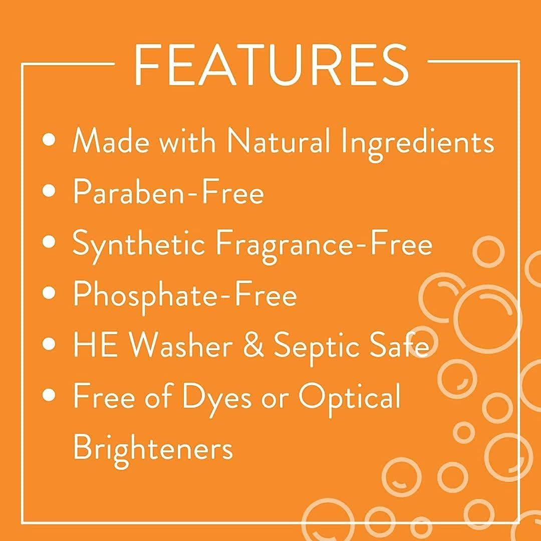 Molly's Suds Original Laundry Detergent Powder | Natural Laundry Detergent Powder for Sensitive Skin | Earth-Derived Ingredients, Stain Fighting | 120 Loads (Citrus Grove)