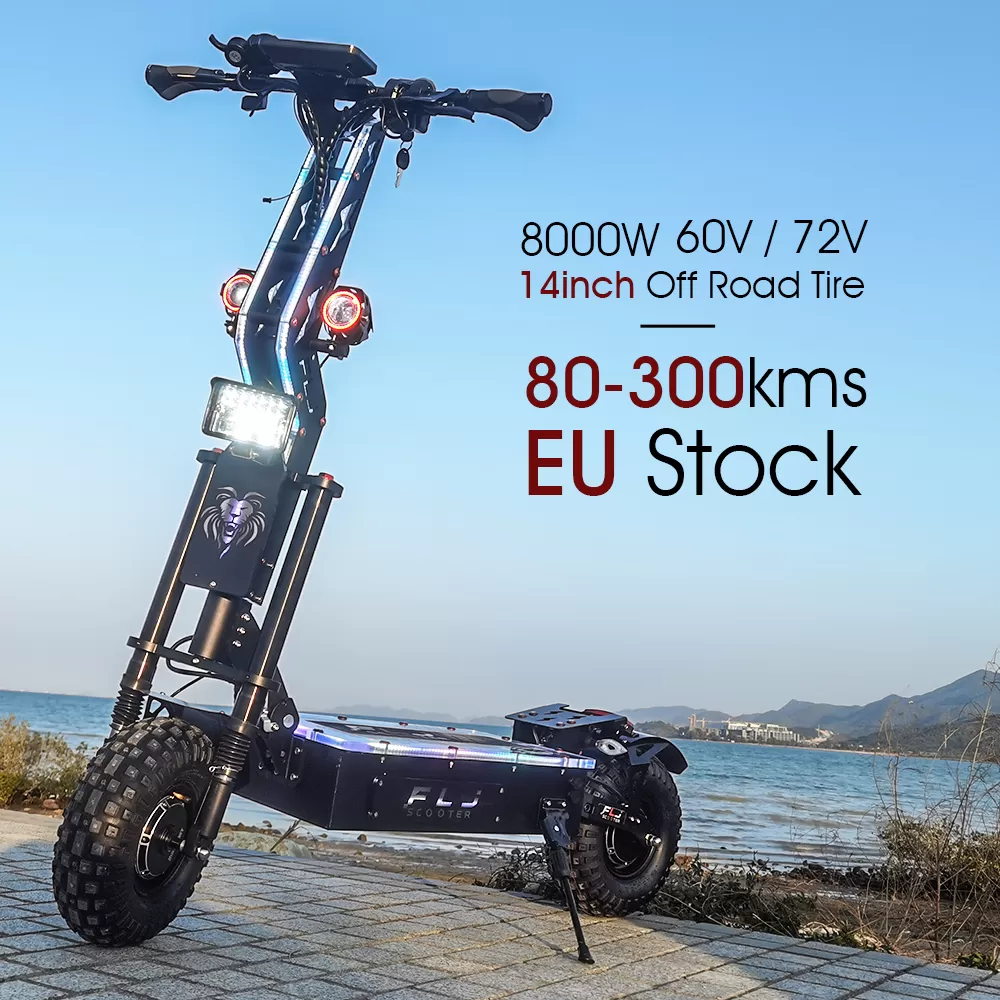 (ð¥Limited Time Sale) E2 14inch 8000W best off road electric scooter with mobility powerful electric scooter
