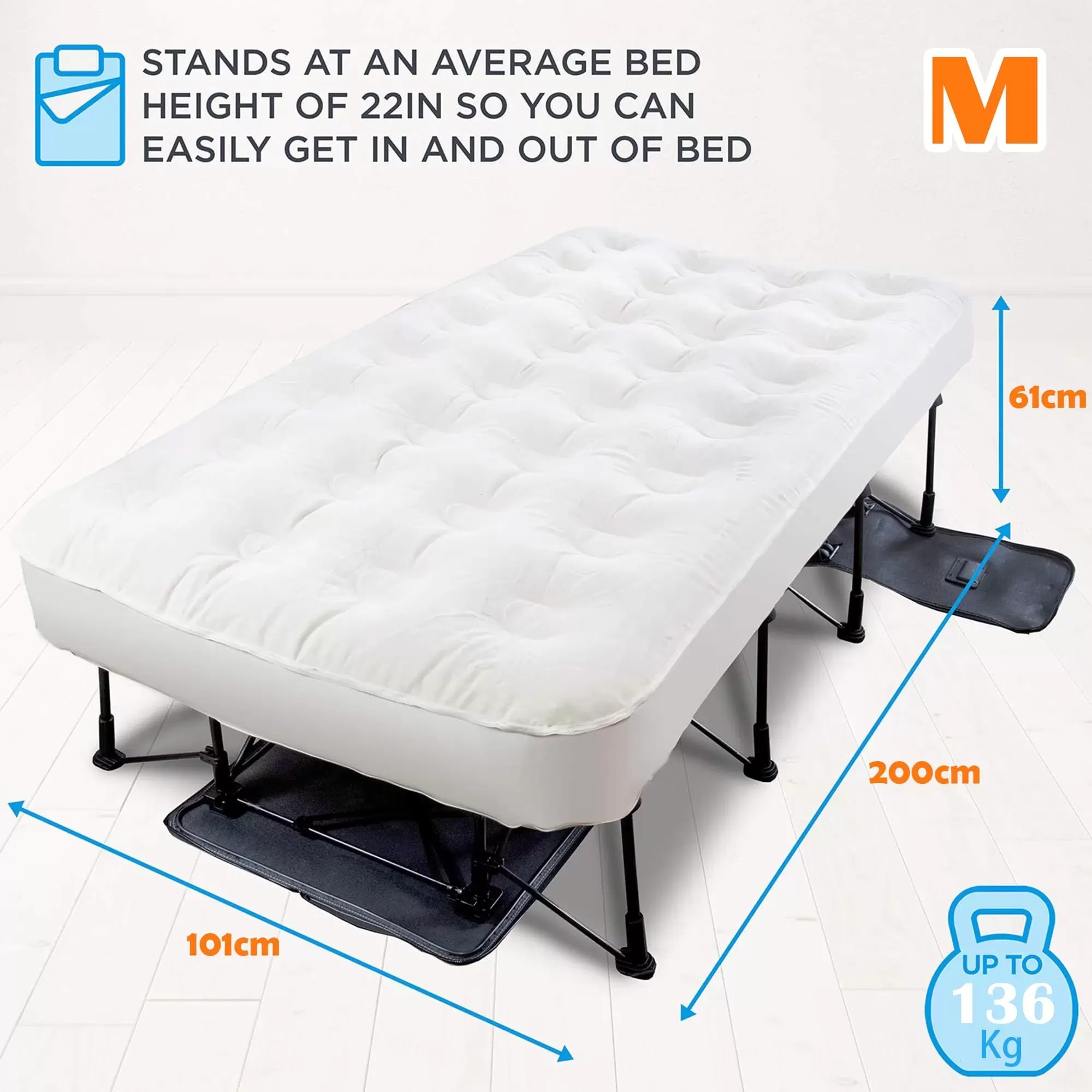 💝(Special discount) Portable and fast inflating Inflatable bed with support🛏️
