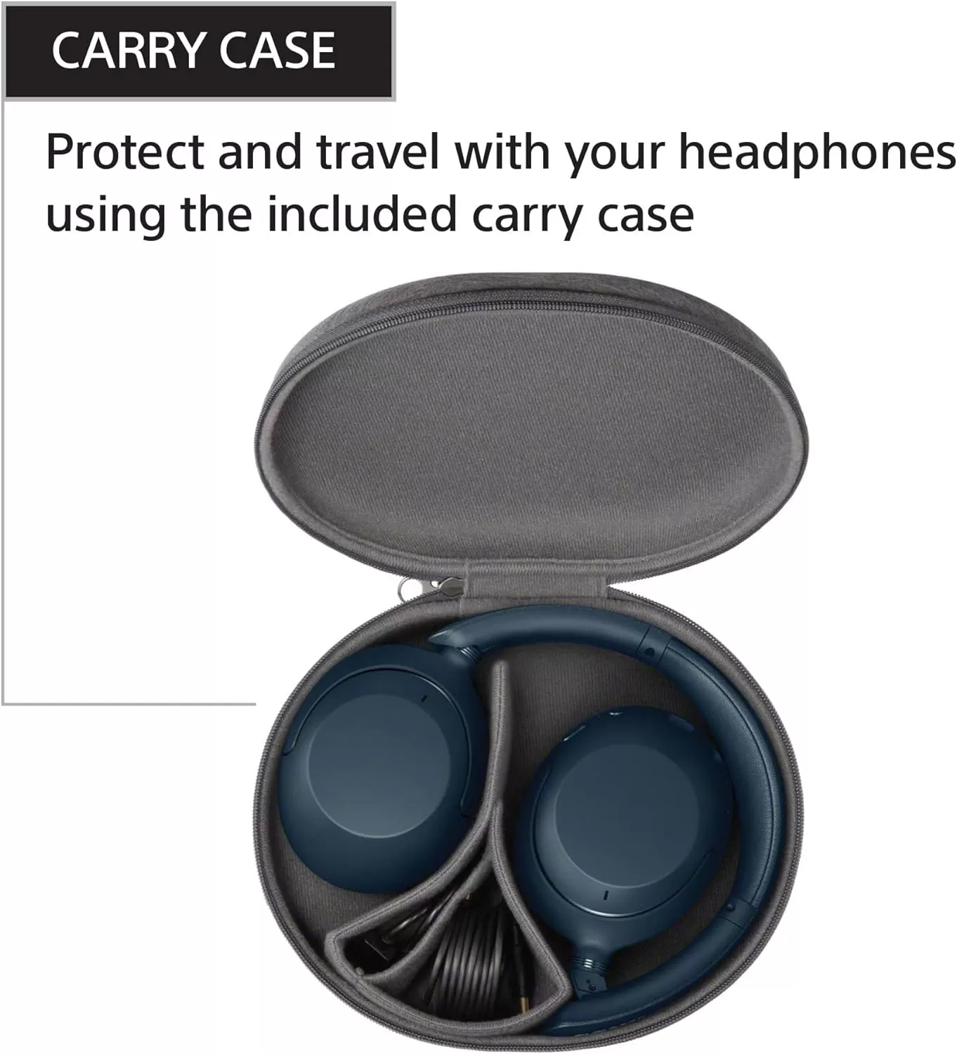 Sony WH-XB910N Extra BASS Noise Cancelling Headphones, Wireless Bluetooth Over The Ear Headset with Microphone and Alexa Voice Control, Blue (Amazon Exclusive)
