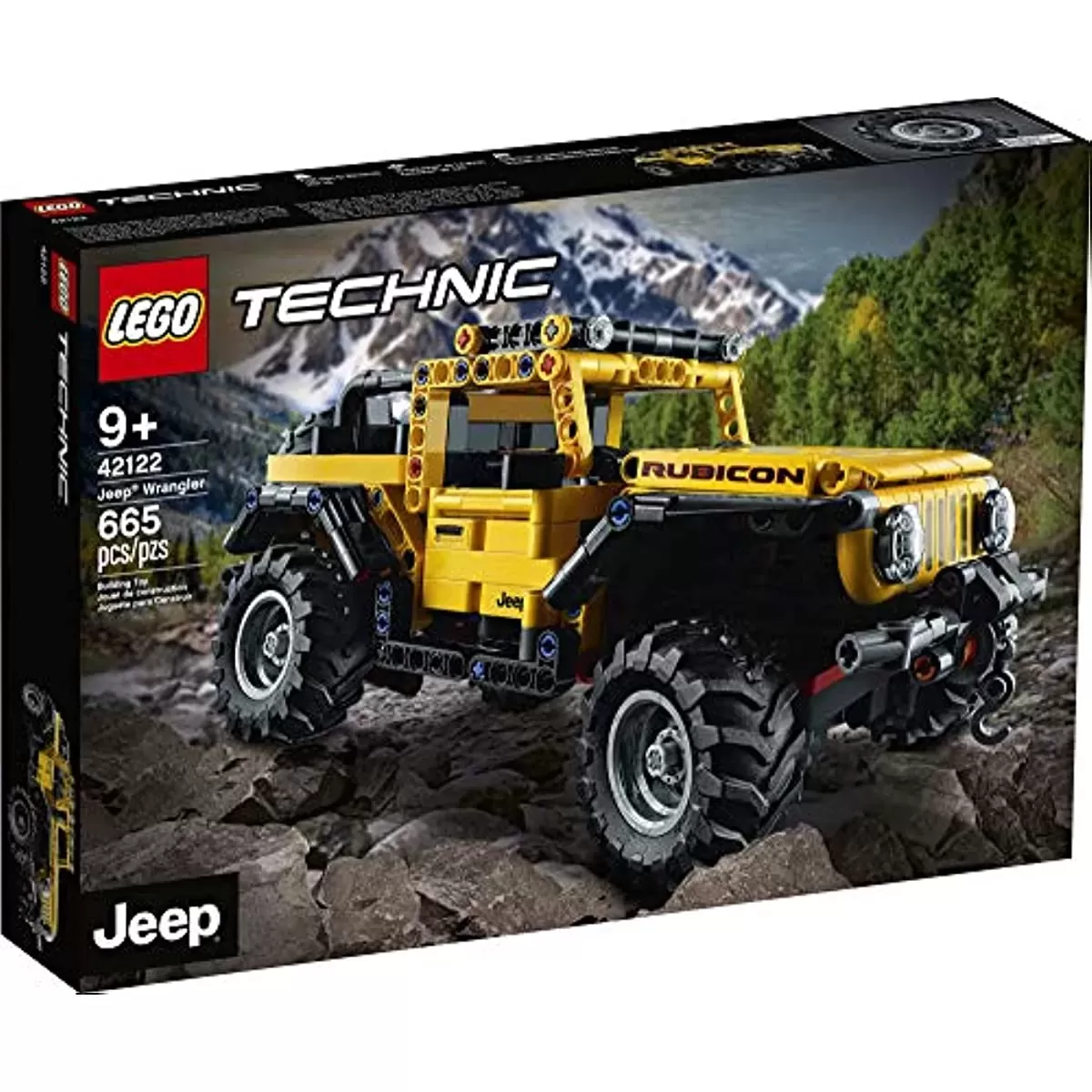 Technic Jeep Wrangler 42122 Building Toy Set for Kids, Boys, and Girls Ages 9+ (665 Pieces)