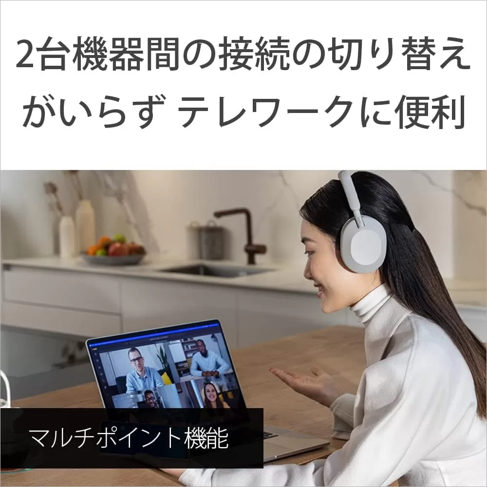 Sony WH-1000XM5 Noise Canceling Wireless Headphones - 30hr Battery Life - Over-Ear Style - Optimized for Alexa and Google Assistant - Built-in mic for Calls - Silver