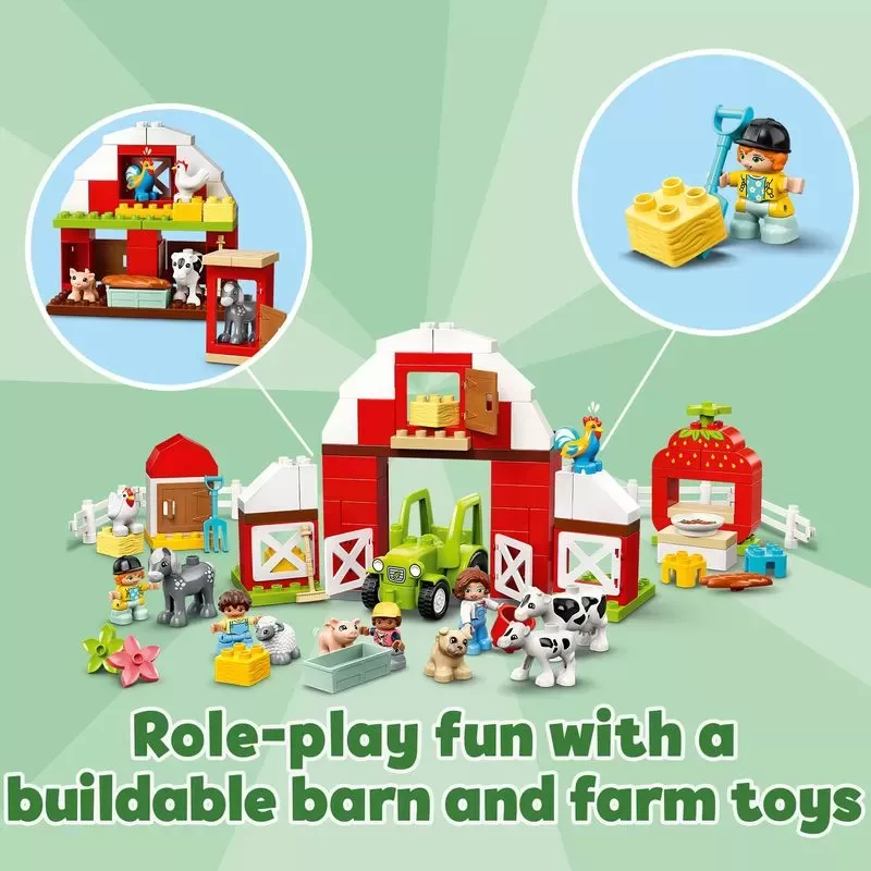 10952 DUPLO BARN & TRACTOR & FARM ANIMAL CARE