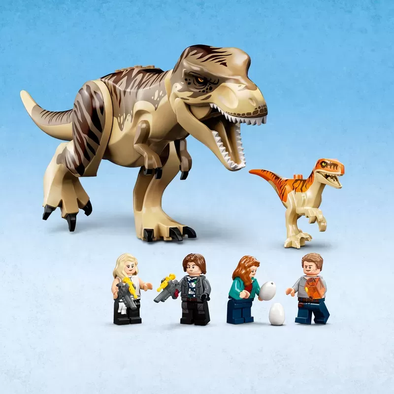JURASSIC WORLD T. REX & ATROCIRAPTOR DINOSAUR BREAKOUT 76948