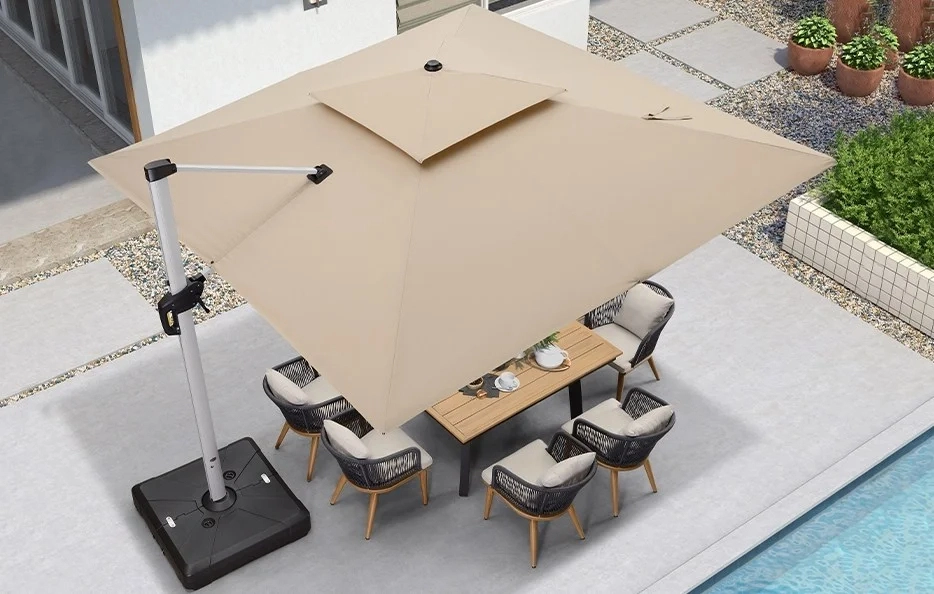 ⚡Clearance Sale☔Solar-powered LED parasol