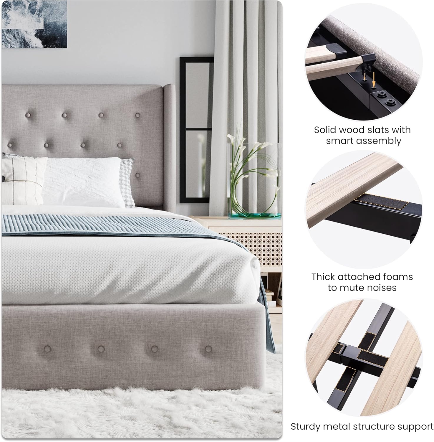 ❗❗Clearance sale King Size Lift Up Storage Bed
