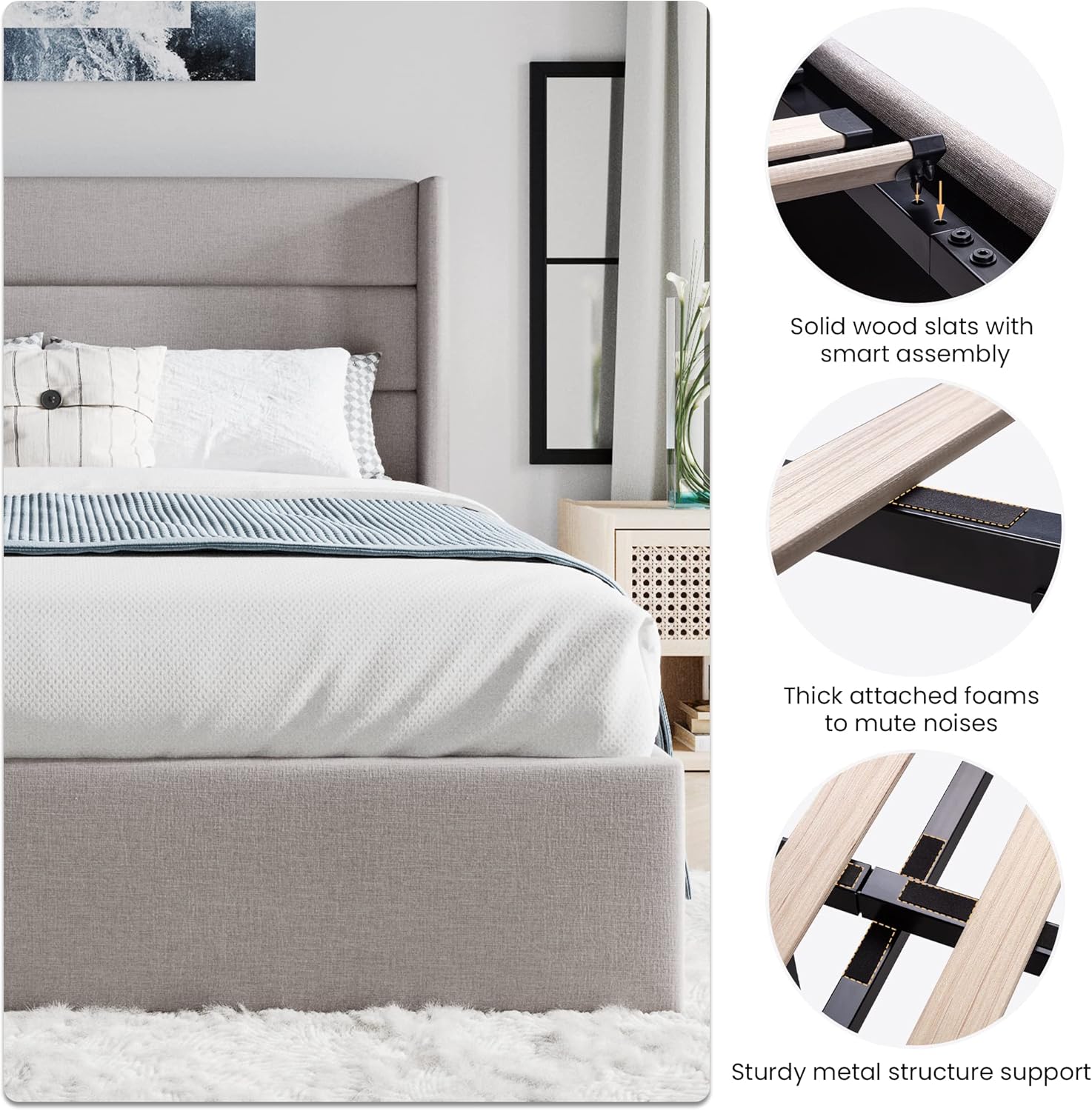 ❗❗Clearance sale King Size Lift Up Storage Bed