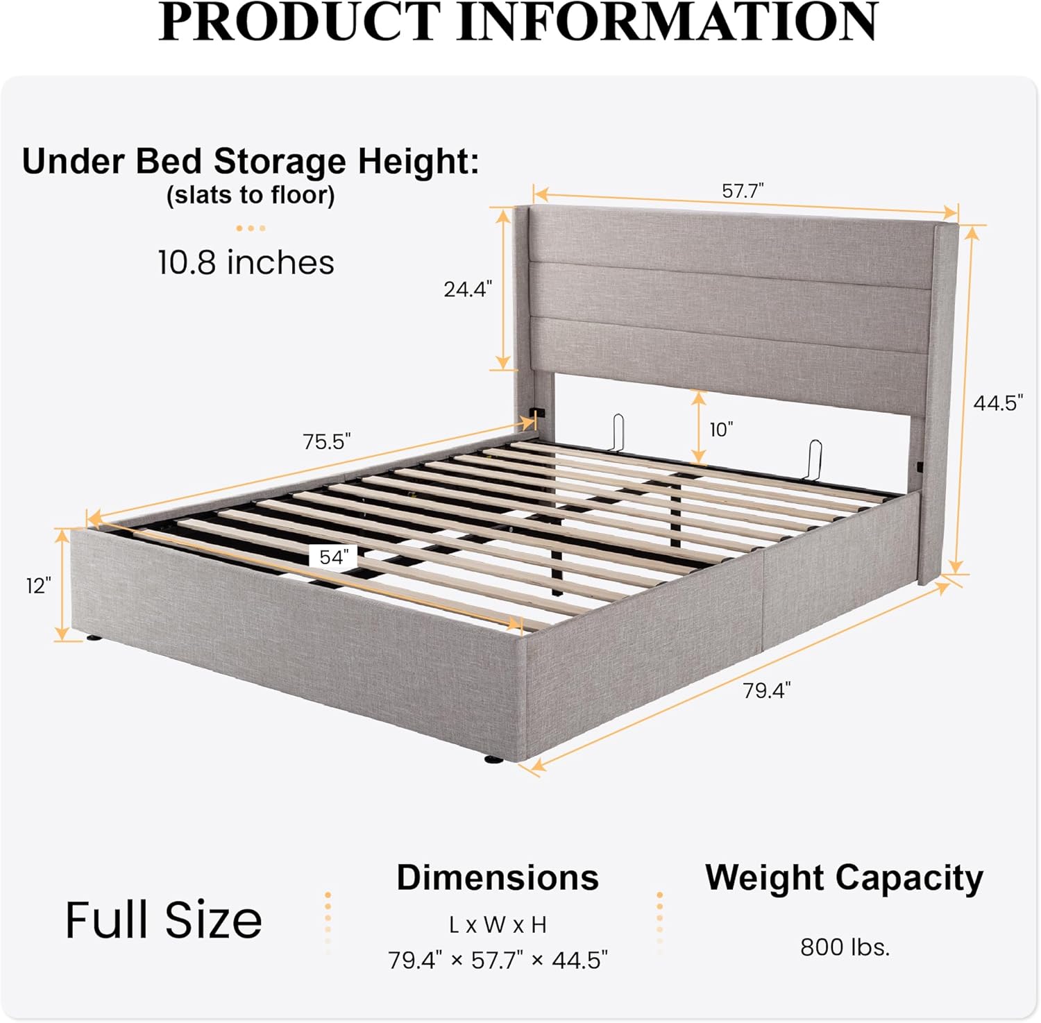 ❗❗Clearance sale King Size Lift Up Storage Bed
