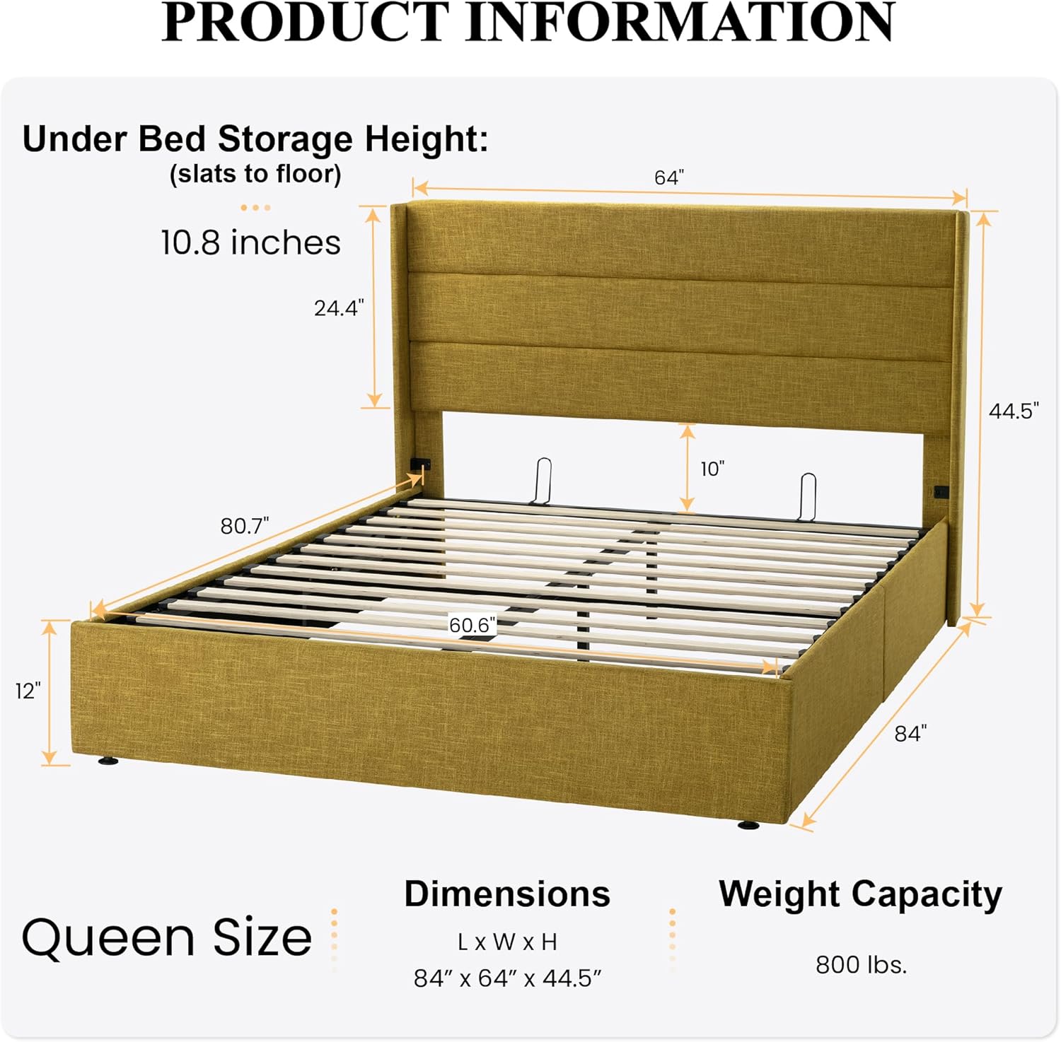❗❗Clearance sale King Size Lift Up Storage Bed