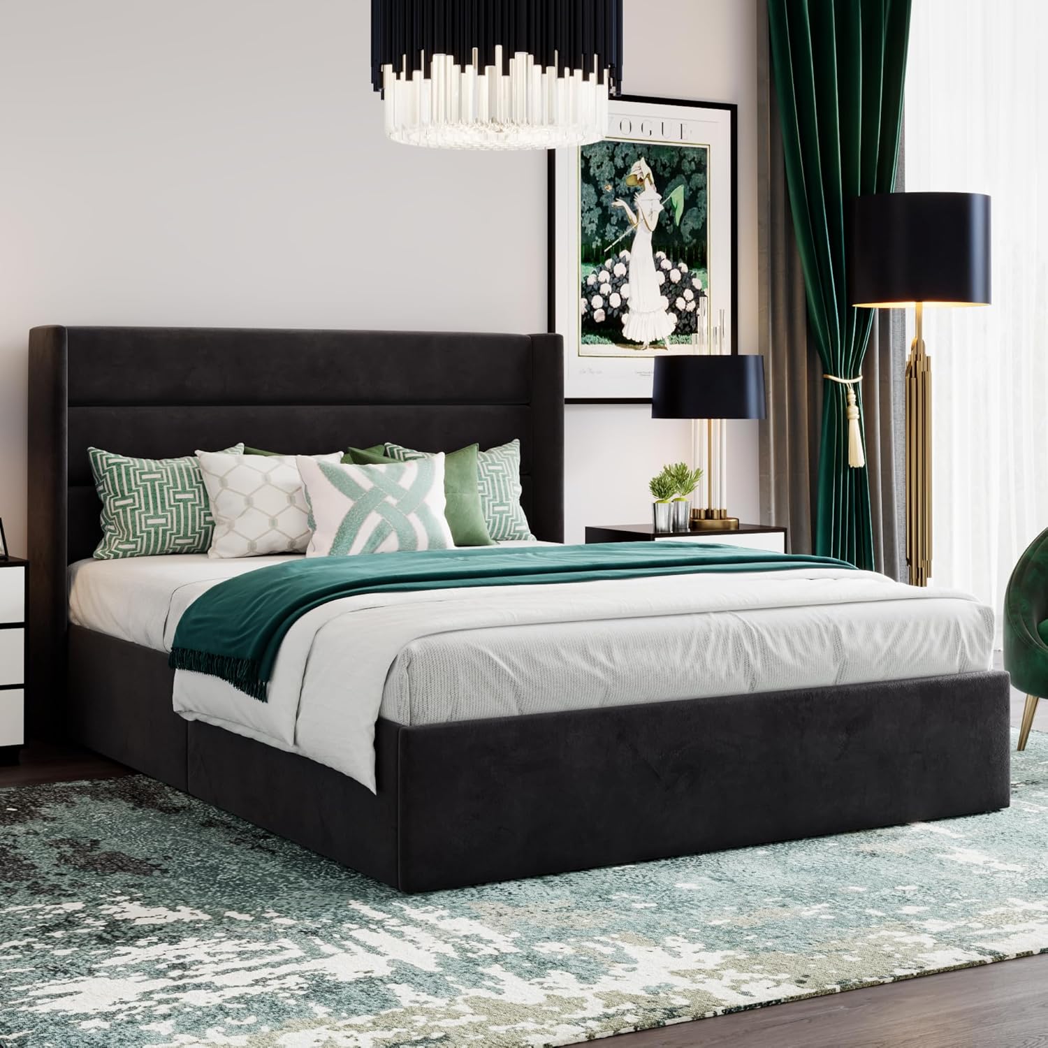 ❗❗Clearance sale King Size Lift Up Storage Bed