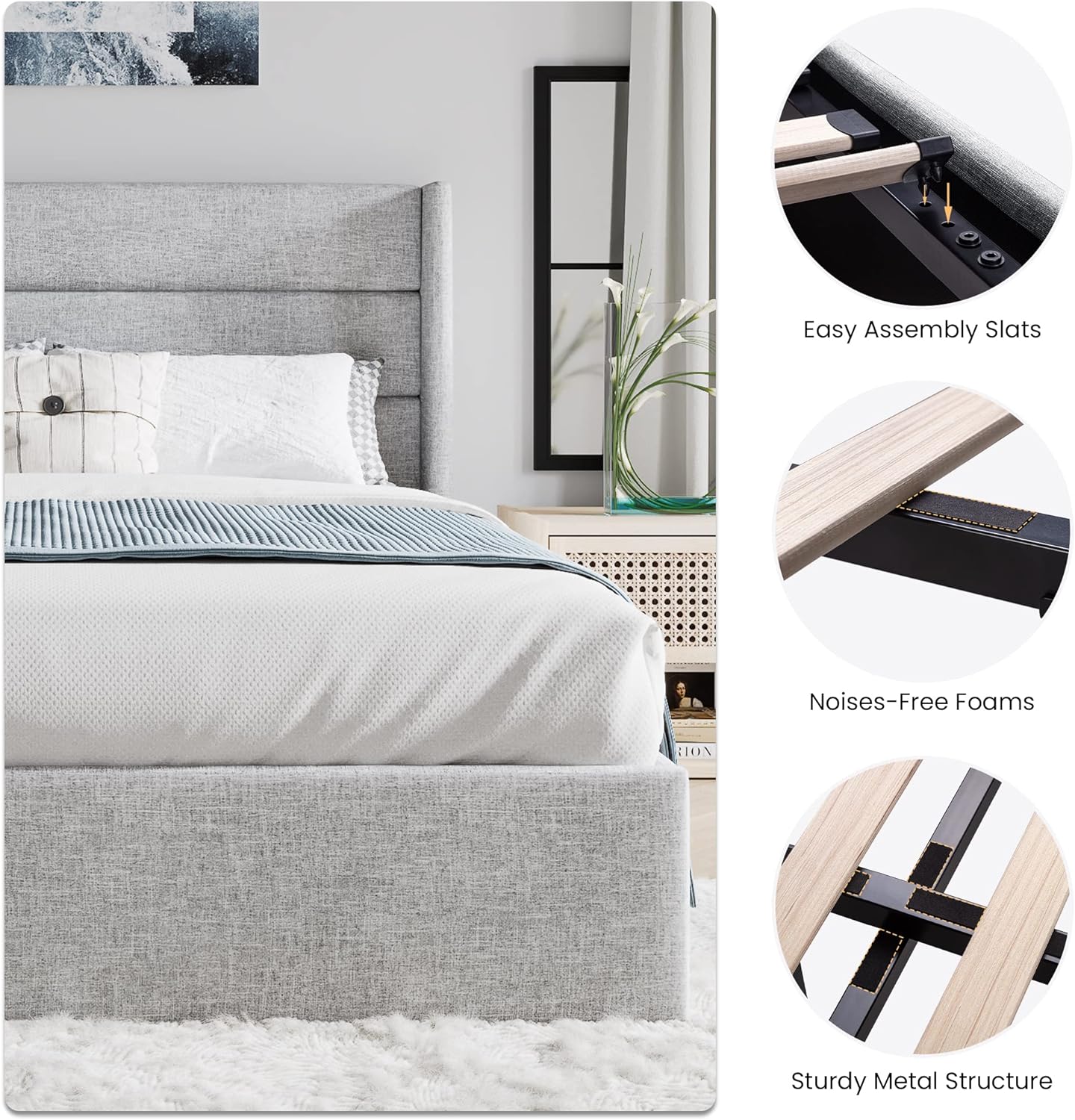 ❗❗Clearance sale King Size Lift Up Storage Bed