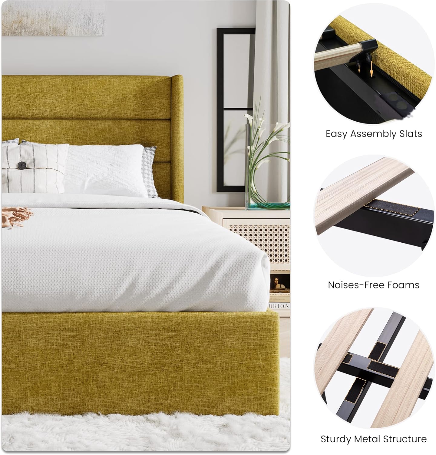 ❗❗Clearance sale King Size Lift Up Storage Bed