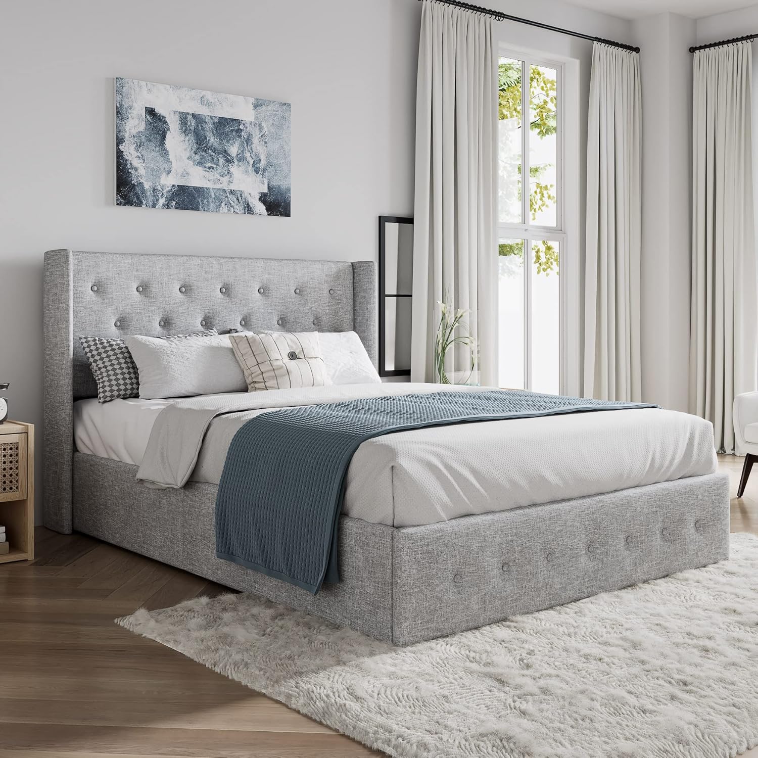 ❗❗Clearance sale King Size Lift Up Storage Bed