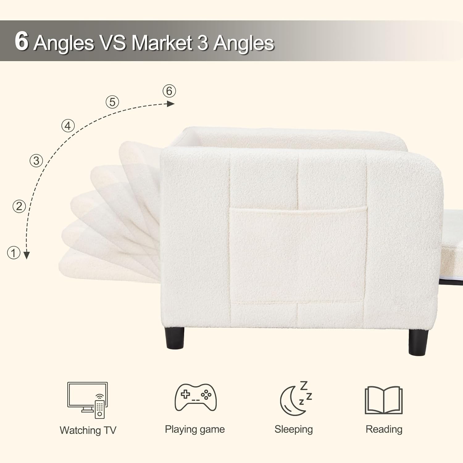 ✨Clearance sale❗Convertible Chair Bed🛏️