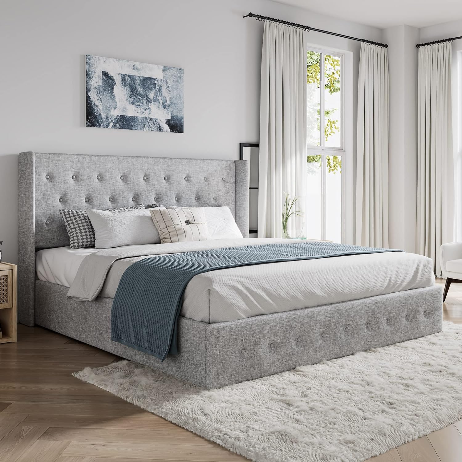 ❗❗Clearance sale King Size Lift Up Storage Bed