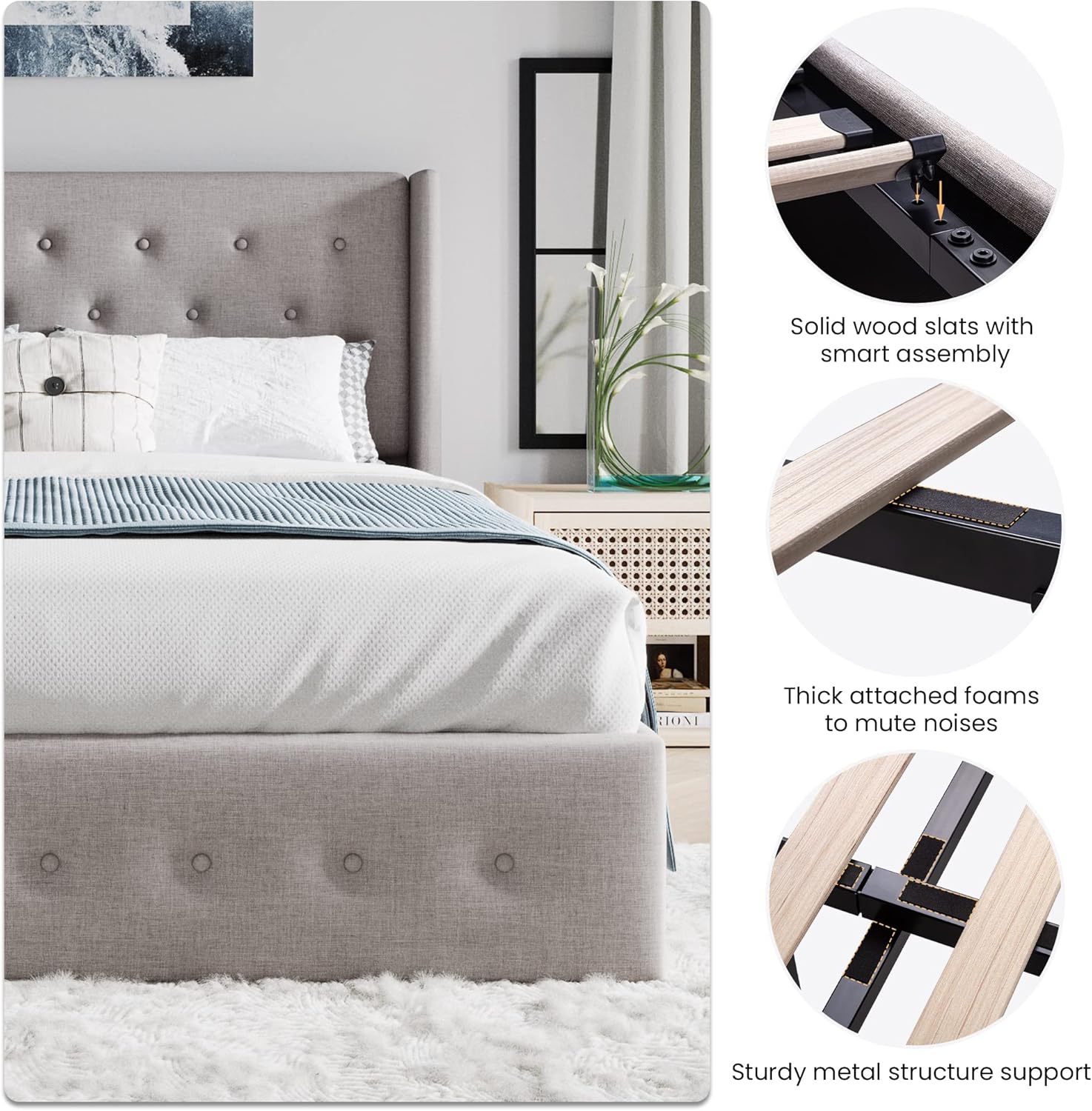 ❗❗Clearance sale King Size Lift Up Storage Bed