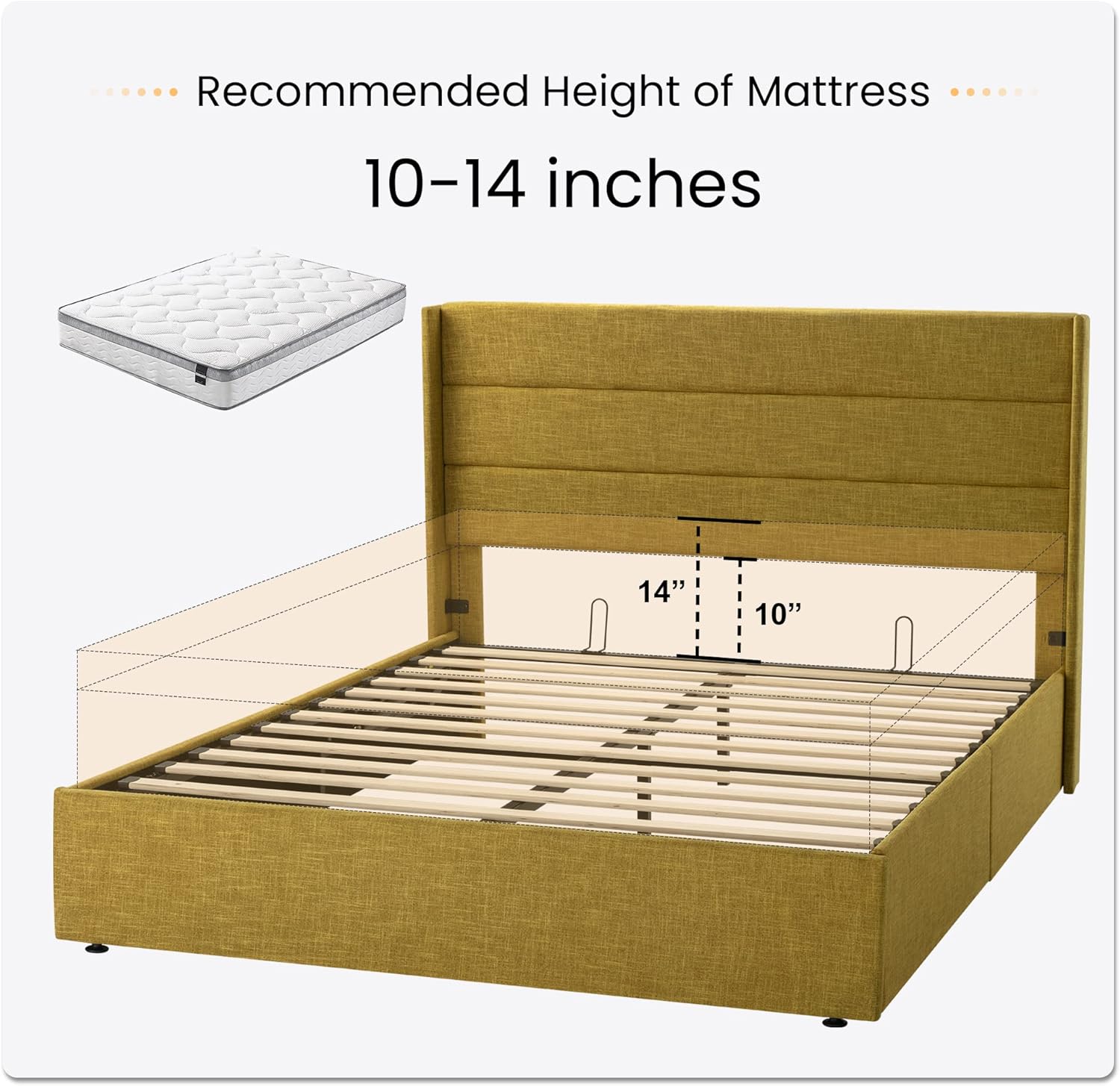 ❗❗Clearance sale King Size Lift Up Storage Bed