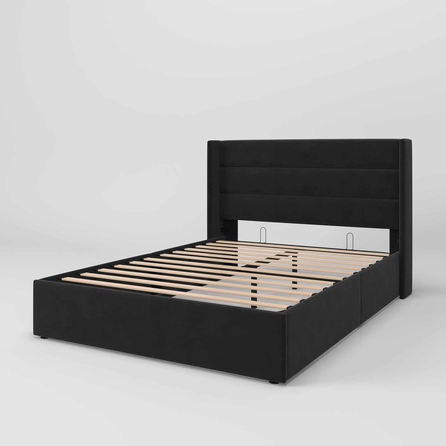 ❗❗Clearance sale King Size Lift Up Storage Bed