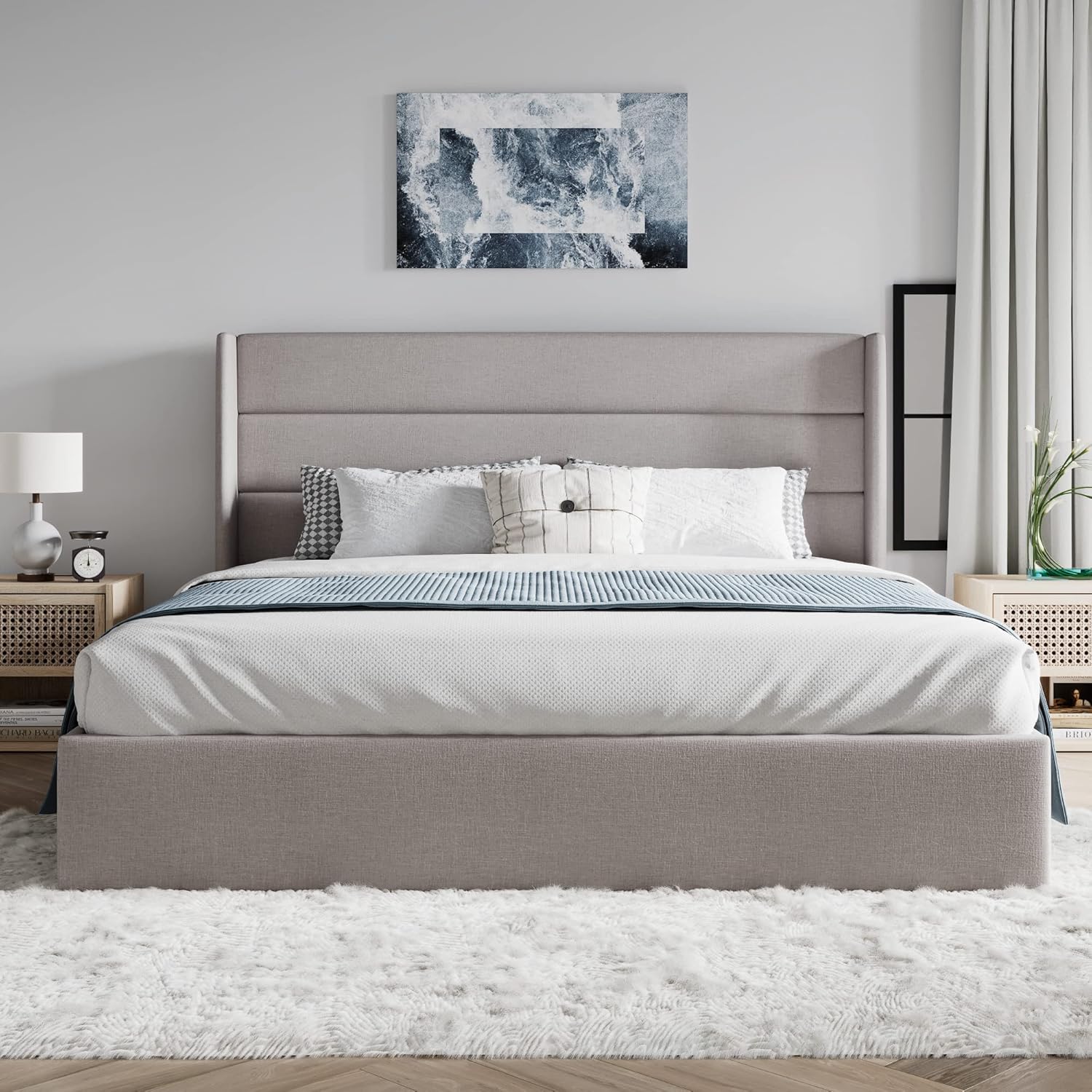 ❗❗Clearance sale King Size Lift Up Storage Bed