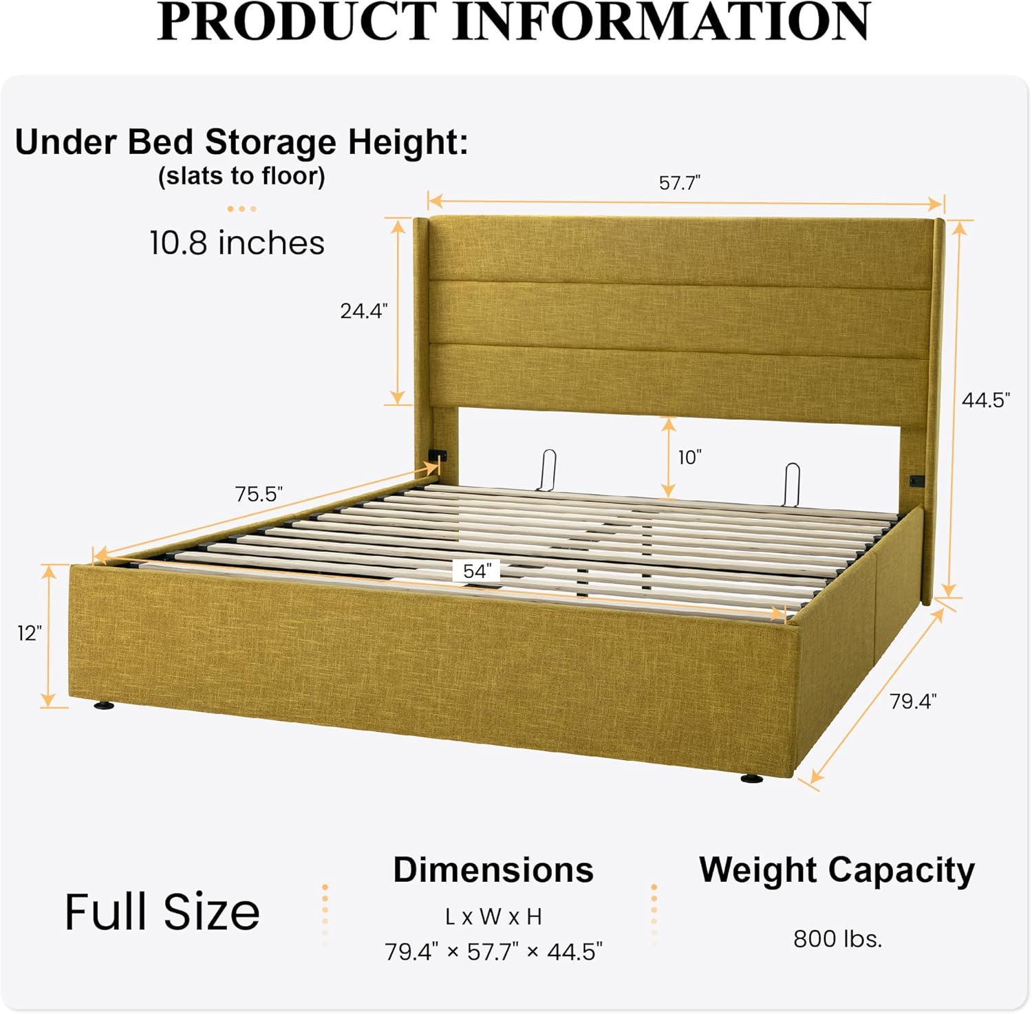 ❗❗Clearance sale King Size Lift Up Storage Bed