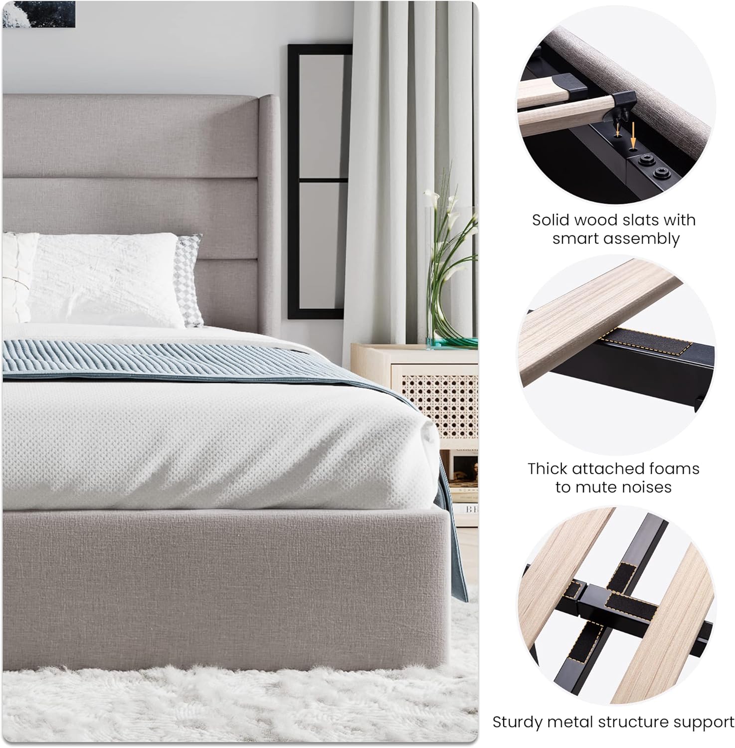 ❗❗Clearance sale King Size Lift Up Storage Bed