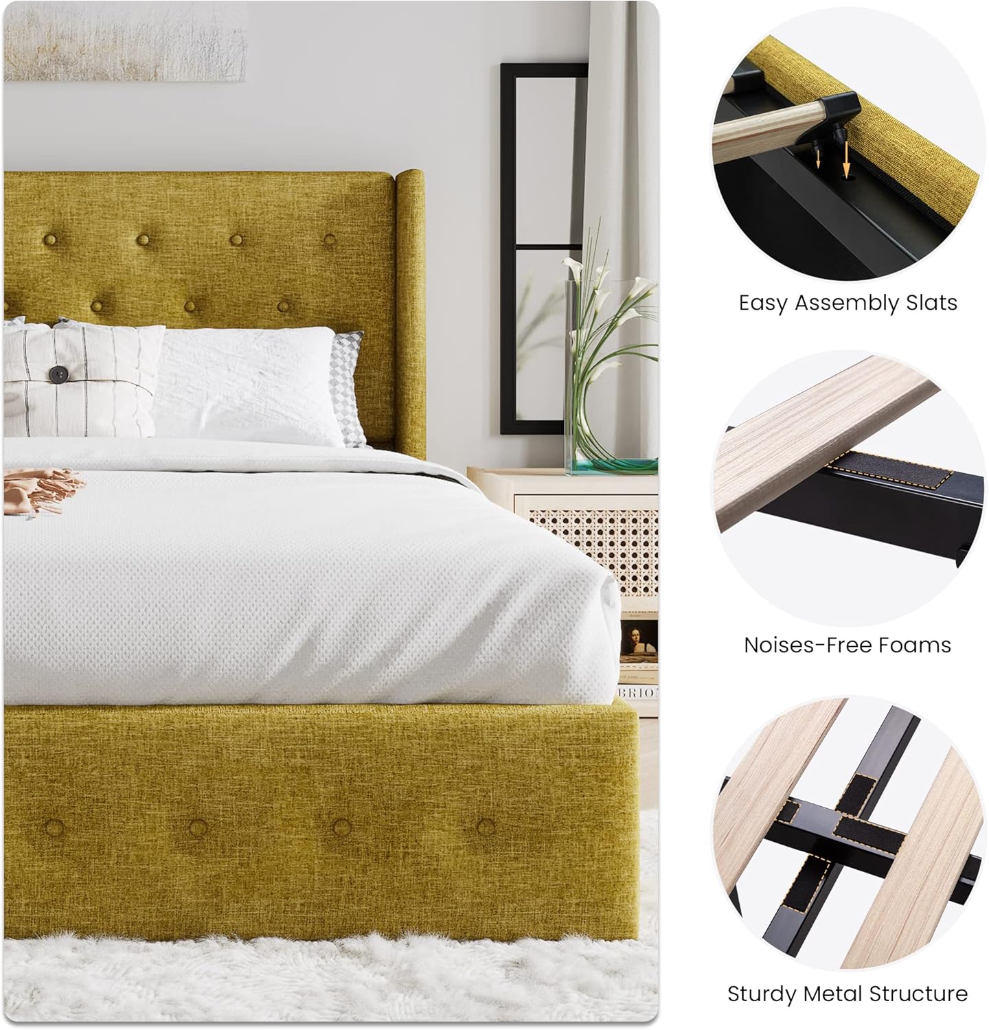 ❗❗Clearance sale King Size Lift Up Storage Bed