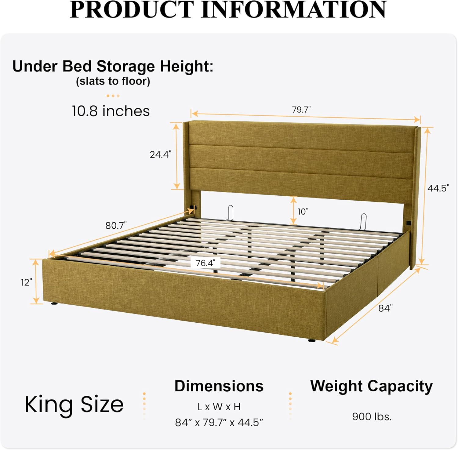 ❗❗Clearance sale King Size Lift Up Storage Bed