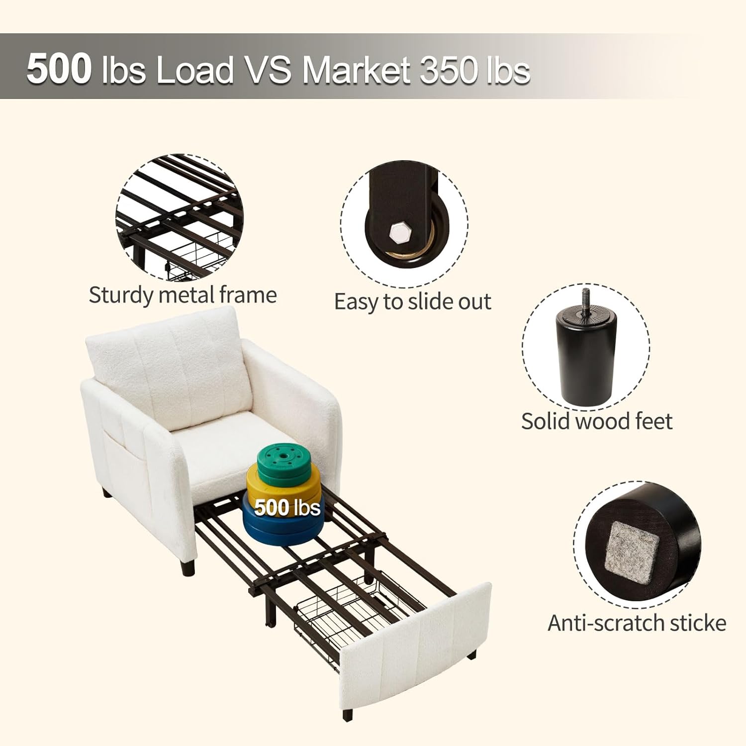 ✨Clearance sale❗Convertible Chair Bed🛏️