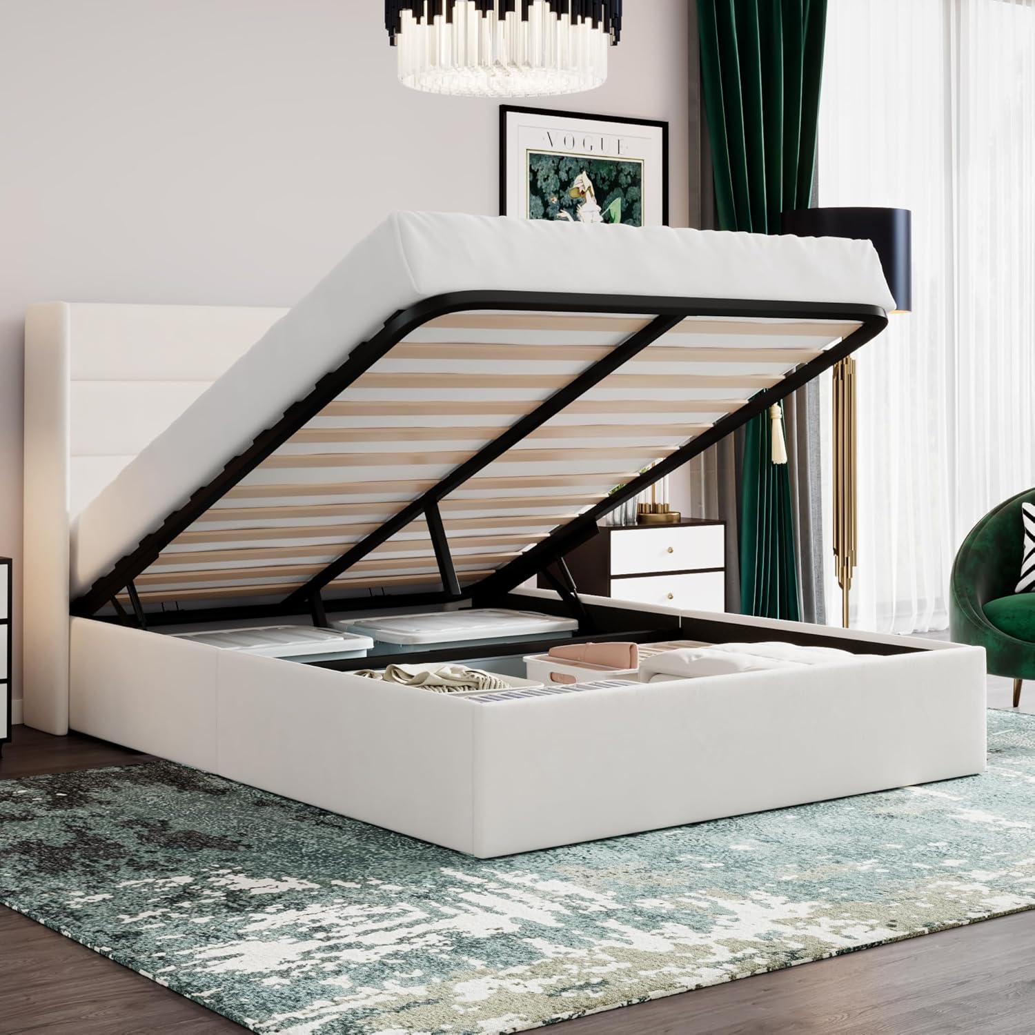 ❗❗Clearance sale King Size Lift Up Storage Bed