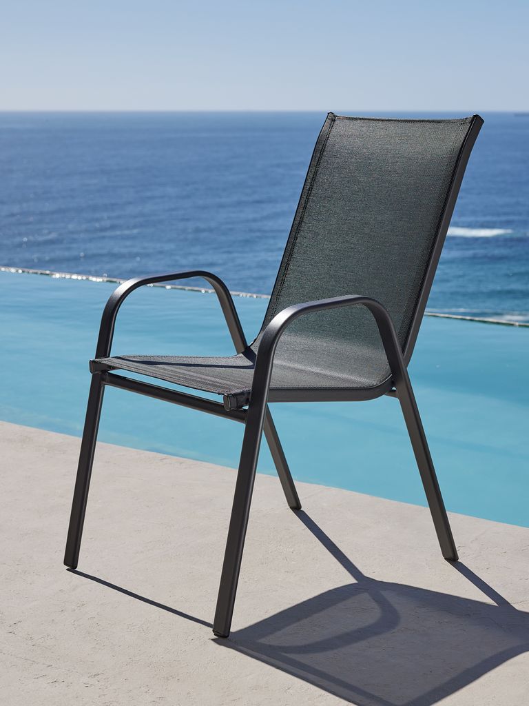 Stacking chair LEKNES black