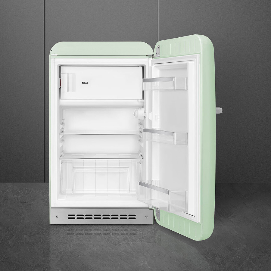 FAB10RPG6 55cm Fridge with Icebox Right Hand Hinge Pastel Green