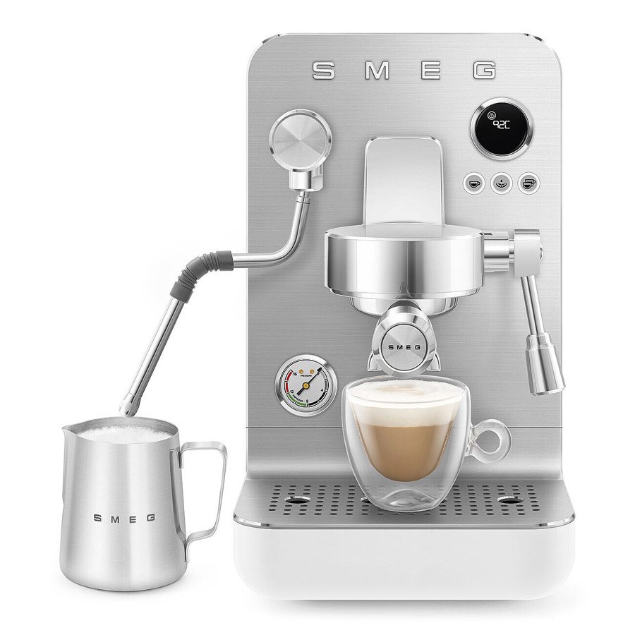 EMC02WHMUK Mini Pro Espresso Coffee Machine in Matte White