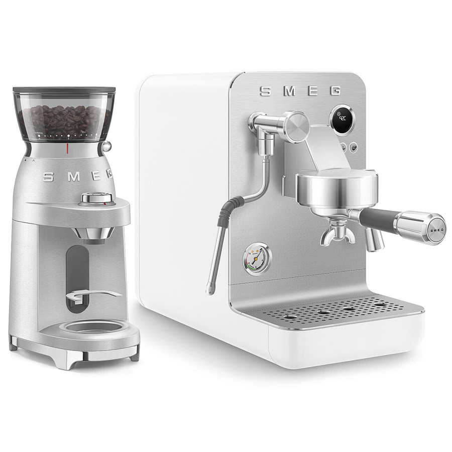 EMC02WHMUK Mini Pro Espresso Coffee Machine in Matte White