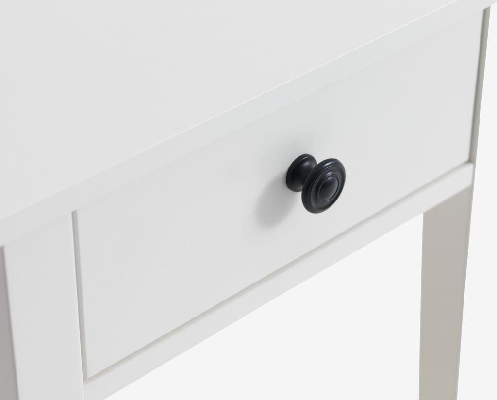 Bedside table NORDBY 1 drawer 1 shelf white