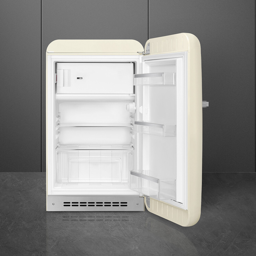 FAB10RCR6 55cm Fridge with Icebox Right Hand Hinge, Cream