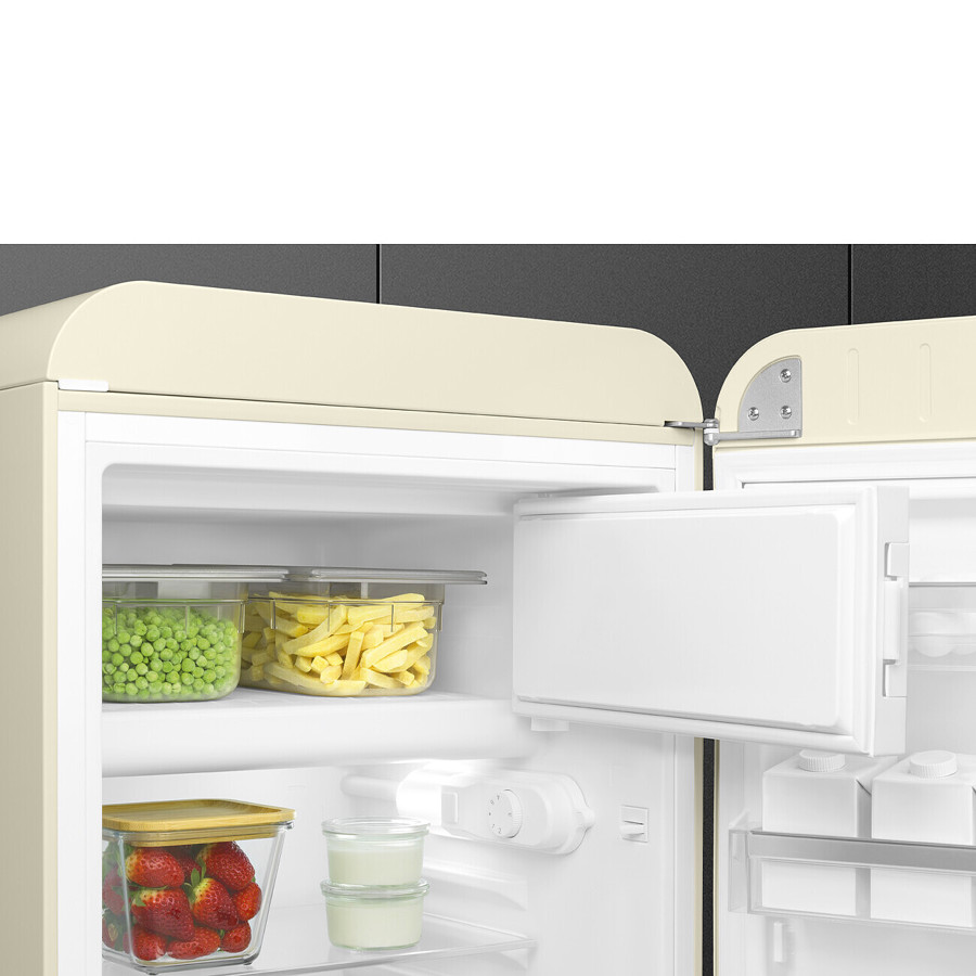 FAB10RCR6 55cm Fridge with Icebox Right Hand Hinge, Cream