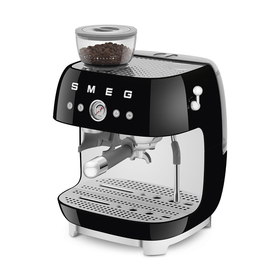 EGF03BLUK Espresso Coffee Machine with Grinder in Black