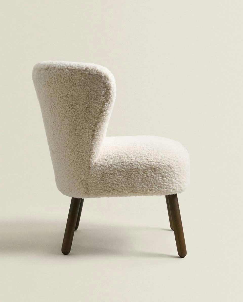 LIGHT BEIGE TERRY ARMCHAIR