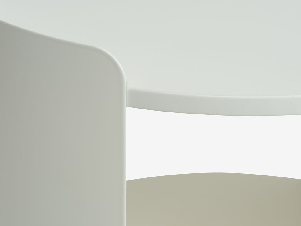 Bedside table BALLING 1 shelf white