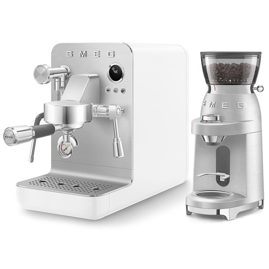 EMC02WHMUK Mini Pro Espresso Coffee Machine in Matte White